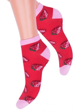 Укороченные женские носки Steven Strawberry