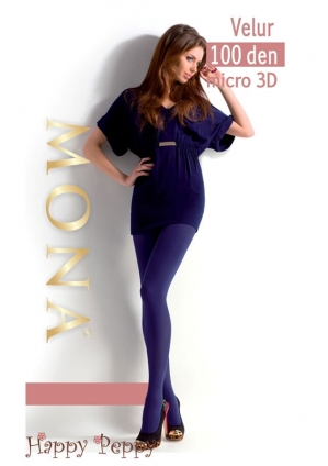 Фото Плотные матовые колготки Mona Velour 100