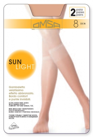 Фото Гольфы ультратонкие Omsa Sun light 8 gambaletto