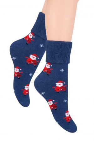 Фото Женские теплые носки Steven Santa lady