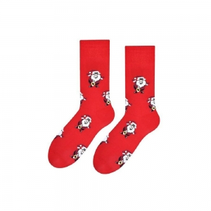 Мужские носки с Дедом Морозом Steven 136