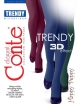 Цветные плотные колготки Conte Trendy 150
